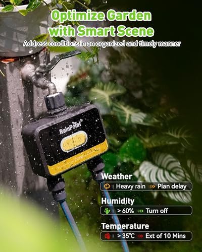 RainPoint WiFi Water Timer for Garden Hose,Yellow - Image 6