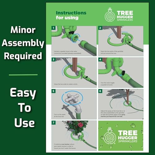 Tree Hugger Sprinkler 360° Outward Spray Tree Watering Ring 11 Inch - Image 5