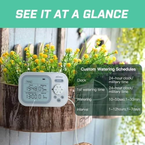 Automatic Plant Waterer Self Watering System Indoor for 15 Potted Plants, White - Image 3