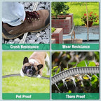 200FT Metal Garden Hose 304 Stainless Steel Flexible Water Hose - No Kink & Tangle Heavy Duty Pipe with Nozzle, Durable 3/4 Metal Fittings and Valve - Rust Proof Puncture Proof for Yard Lawn - Image 7