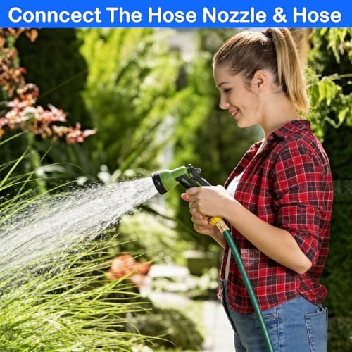 Hourleey Garden Hose Quick Connector, Solid Brass 3/4 Inch GHT Thread Garden Quick Connect Kit, Male and Female No-Leak Water Hose Fittings (8 Set) - Image 7