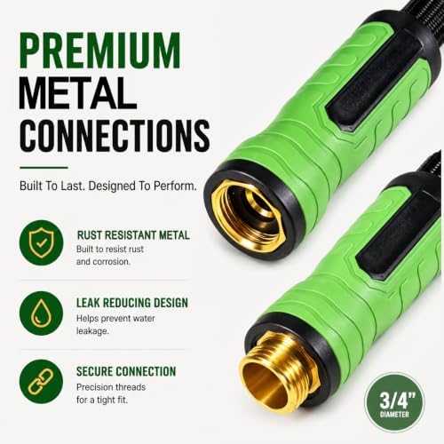 Ultra-Lightweight Garden Hose 25 ft with Spray Nozzles - Image 6
