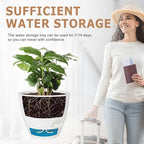 QRRICA 12/10/9 Inch Self Watering Pots for Indoor/Outdoor Plants - Image 5