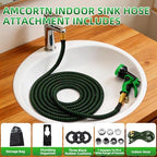 100FT Sink Hose Attachment for Faucet,7 Adapters 10 Spray Nozzle - Image 6