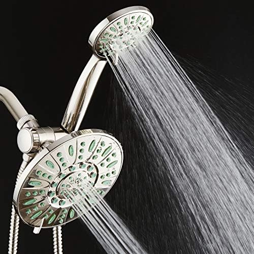 AquaDance Antimicrobial High Pressure 7" Rain & Handheld Shower Head Combo - Image 2