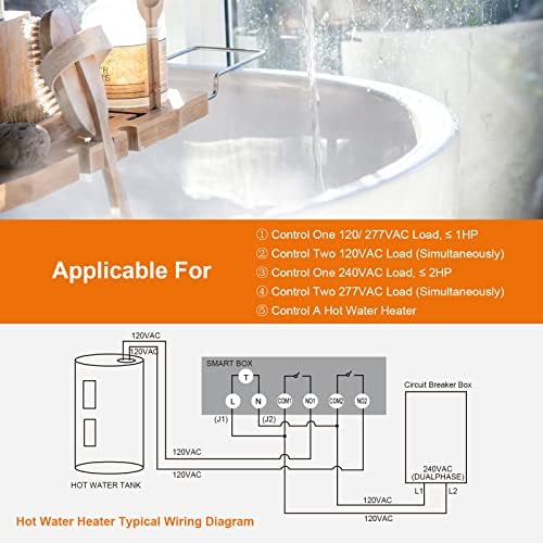 SURAIELEC Mechanical Pool Timer, 40Amp 2HP, 120/240/277VAC, Metal Enclosure - Image 3
