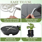 5-Pack 12" Self Watering Pots for Indoor Plants, Plastic Plant Saucer, Bottom Plant Water Catcher Tray, Indoor/Outdoor Greenhouse Garden Auto-Irrigation System for 5 Gallon Fabric Grow Bag - Image 5