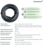 100FT Sewer Jetter Kit for Pressure Washer, 5800PSI High Pressure 1/4’’ NPT Drain Cleaner Hose, 5 Multi-Functional Nozzles with Full Accessories & Bonus Gifts - Image 4