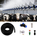 Drip Irrigation System Cattle/Pig/Chicken Farms Cooling Equipment, Automatic Misting System for Dust Removal/Humidification, Site Fence Watering Sprinkler Kit by Unknown