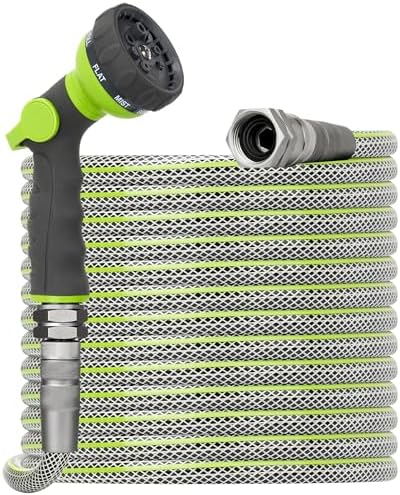 50 FT Heavy Duty Garden Hose, 1/2 ID x 50FT Durable Outdoor Water Hose by BlueBala