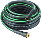 Hybrid Garden Hose 5/8 IN. x 50 FT, Heavy Duty, Lightweight, Flexible with Rotatable Grip Handle and Solid Brass Fittings by EADUTY