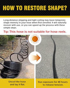 50ft Polyurethane Garden Hose, 5/8 in Lightweight Flexible Water Hose with Swivel Fittings, All-Weather, No-Kink Memory, Commercial Duty, Perfect for Home and Commercial Applications - Image 4