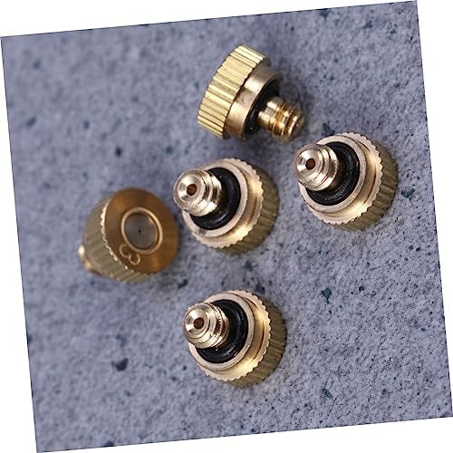 BESPORTBLE 90pcs Brass Atomizing Nozzle for Outdoor Cooling System Leak Misting Sprayer for Landscaping and Humidification Efficient Water and Energy Saving - Image 2