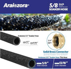 Soaker Hose 100FT 5/8 Inch, Heavy Duty Leakproof Drip Irrigation Hose for Deep Watering Large Flower Beds, Estates & Landscaping - Image 3