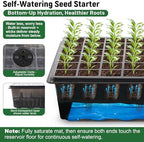 DazSpirit Seed Starter Kit, 60-Cell Tray with Grow Light and Heat Mat - Image 3