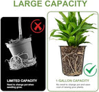 GroTheory 100 Pack 1 Gallon Nursery Pots, 6.7 Inch Plastic Pots for Plants - Image 3