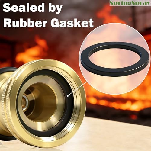 1-1/2 Inch Fire Hose Nozzle Brass NH/NST 85 GPM 100 PSI - Image 5