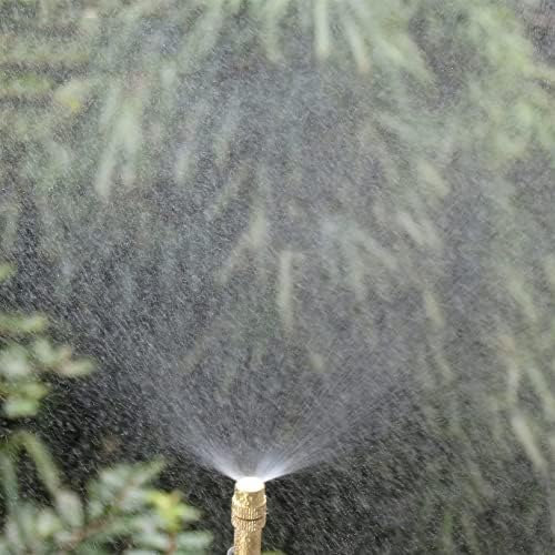 Copper Misting Nozzle 1/4'' Barb Tee Connector Adjustable Brass Mist Spray Atomizer Watering Garden - Image 6