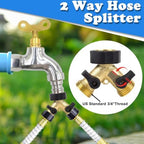 RV Water Pressure Regulator Filter Kit, Camper Water Pressure Regulator with Gauge, Hose Splitter, Brass Elbow Flexible Connector,Inline Water Filters, Sprayer - Image 3