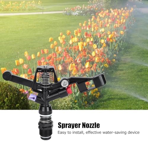 5Pcs Lawn Sprinkler, Impact Sprinkler Head, Rotating Watering Sprinkler, 3/4in DN20 Male Thread Garden Impulse Sprinkler, Rocker Sprinkler for Yard Lawn and Grass Irrigation - Image 4