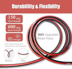 Kink Free Garden Hose 5/8 in x75ft Flexible Rubber Water Hose Male/Female3/4inch100% Solid Brass Fittings Outdoor Garden Hose for Lawns,Floor,Yard Washing,Pet Cleaning,Car Pipe Washing(75FT) - Image 5