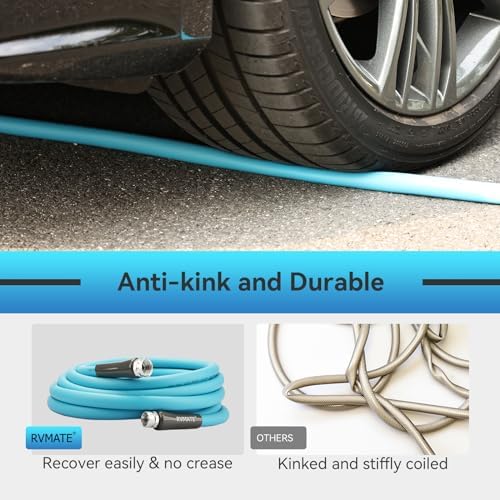 RVMATE RV Water Hose 25FT, 5/8" Inner Diameter Garden Hose - Image 3