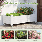 Fancyango Raised Garden Bed with Wheels 13.3" Hx2 -Ashen - Image 5