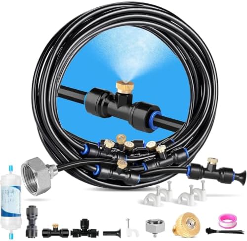 Patio Misters for Cooling Outdoor, Water Misting Cooling System,DIY Outdoor Misters (18M/59.1FT) by Unknown