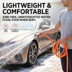 Garden Hose 100ft Non-Expanding, Burst-Proof Flexible Water Hose with Thickened TPE Core & Round Braided Polyester, Kink-Free & Lightweight for Yard and Camper. - Image 6