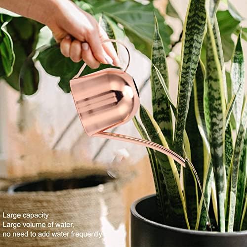 Watering Can, Stainless Steel Long Spout Sprinkling Pot, Long Spout Pot Stainless Steel Rose Gold for House Bonsai Garden Flower - Image 4