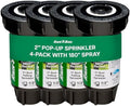 Rain Bird 1802HDSPRS Pressure Regulated 2 Inch Pop Up Sprinkler Head 4 Pack by RainBird