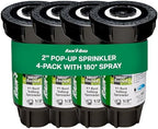 Rain Bird 1802HDSPRS Pressure Regulated 2 Inch Pop Up Sprinkler Head 4 Pack by RainBird