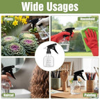 20 Pcs Empty Plastic Spray Bottles 8oz Mini Refillable Spray Bottle with Adjustable Nozzle Black Sprayers Small Spray Bottles with Scale for Cleaning, Hair, Plant, Kitchen - Image 4