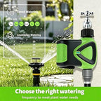 Garden Hose Timer, App Controlled Irrigation Controller with Rain Delay, Auto & Manual Watering Mode,Waterproof Digital Sprinkler Timer for Outdoor Lawn Yard Patio Irrigation System,Green - Image 2