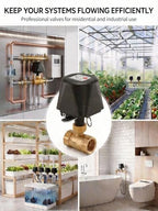 Smart WiFi Water Valve, Brass Motorized Ball Valve with Timer & App Remote Control, Alexa/Google Home Compatible, Ideal for Garden Sprinkler, Pool Filling, Greenhouse & Hydroponics, 1" NPT - Image 2