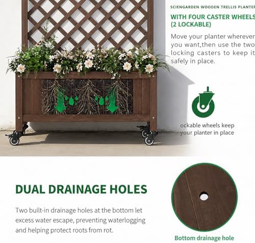 2 Pack Trellis Raised Garden Bed Trellis for Climbing Plants - Image 4