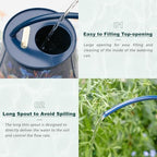 2L Long Spout Watering Can, Stainless Steel (Lilium Brownii) - Image 3