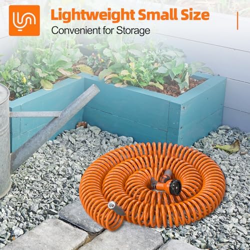 SPECILITE 3/8" Lightweight Coil Garden Hose 100 FT, EVA Flexible Water Hose - Image 3