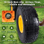 WERMAH Upgrade Hose Reel Cart, Garden Hose Cart 4 Wheels, Holds 300ft 5/8" - Image 6