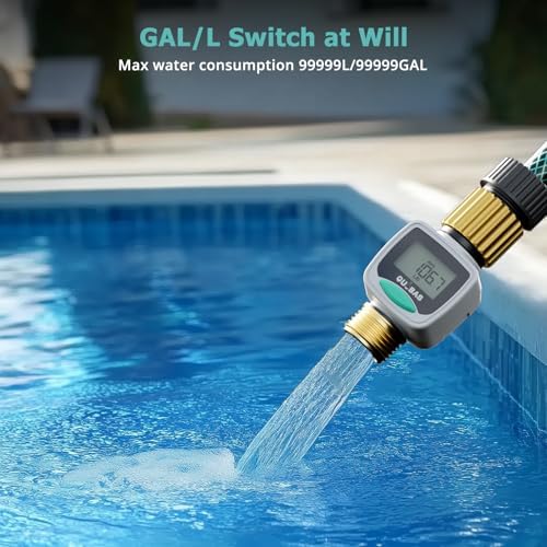 QUOBAS Water Flow Meter with Brass Fittings, Garden Hose Flow Meter for RV - Image 5