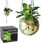 SCANDINORDICA Disco Ball Planter, Value Package, 6-inch Gold by SCANDINORDICA
