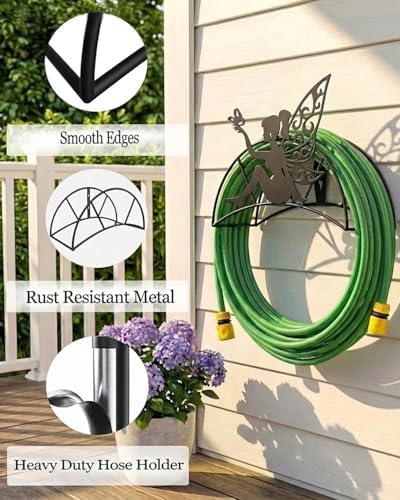 FlowerFairy Hose Hanger Wall Mount HeavyDuty 125'5/8"﻿Garden Hose Holder - Image 3