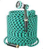 WELLUCK 100 FT Garden Hose - Ultra-Strong 3750D, Flexible Water Hose, Lightweight Non-Expanding hose with 10 Function Sprayer, Leak proof, Pressure Resistant for Yard, Outdoor by WELLUCK