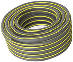 Heavy Duty Garden Hose, Non-Expanding Flexible Water Hose, Kink Resistant Lightweight Hybrid Hose, Leakproof Hose Male to Female Fittings Gray-4-points 15m by Unknown