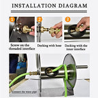Stainless Steel Garden Hose Reel - Wall/Floor Mounted, 100ft Hose Capacity, Multi-Purpose Metal Water Hose Reel. - Image 6
