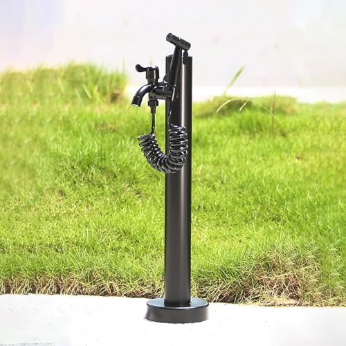 Floor Mounted Faucet Outdoor Water Pipe Vertical Fountain Irrigation Column,Freestanding Stainless Steel Garden Water Column - Outdoor Antifreeze Faucet for Efficient Irrigation, Compact Gra by Unknown