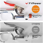 18 Pieces Air Compressor Accessories Kit with Recoil Poly Air Hose - Image 6