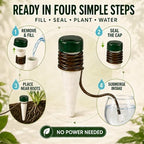 10 Pack Terracotta Self Watering Spikes with Siphon for Plants - Image 3