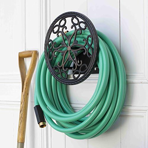 Liberty Garden 671 Wall Mount Decorative Garden Hose Butler, Holds 125-Feet of 5/8-Inch Hose - Patina - Image 3