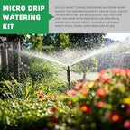 BESTonZON Automatic Micro Drip Irrigation Kit for Garden 15m DIY Watering System with Drip Emitter Tool, Outdoor Irrigation Supply for Plants and Lawn - Image 7